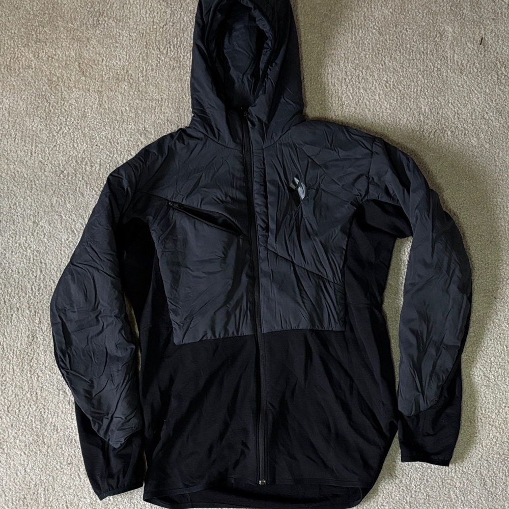 Men's Black Diamond Hooded Jacket